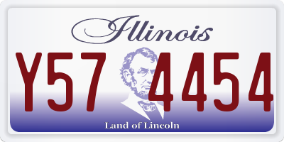 IL license plate Y574454