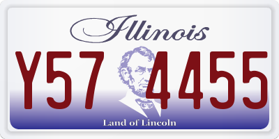 IL license plate Y574455