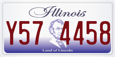 IL license plate Y574458