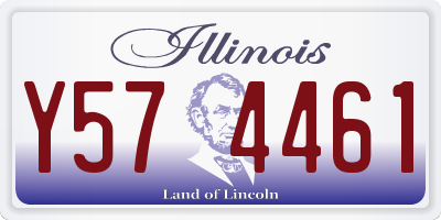 IL license plate Y574461