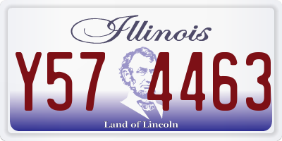 IL license plate Y574463