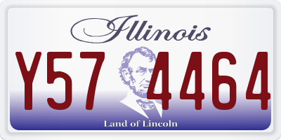 IL license plate Y574464