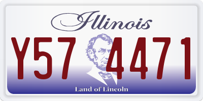 IL license plate Y574471