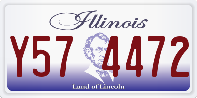 IL license plate Y574472