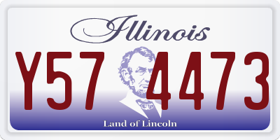 IL license plate Y574473