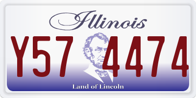 IL license plate Y574474