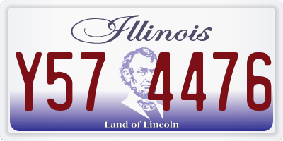 IL license plate Y574476