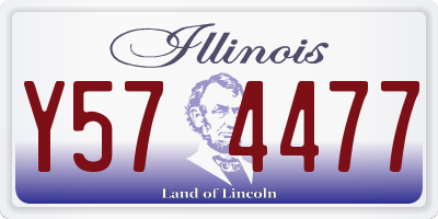 IL license plate Y574477