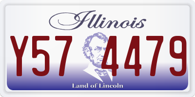 IL license plate Y574479