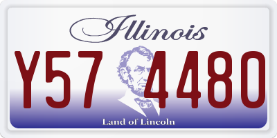 IL license plate Y574480