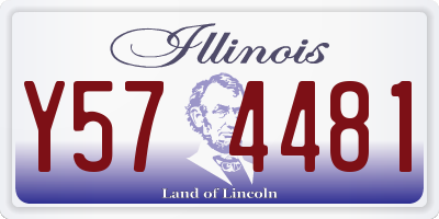 IL license plate Y574481