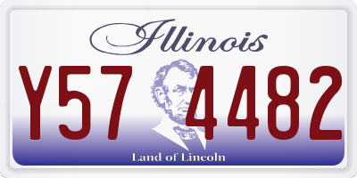 IL license plate Y574482