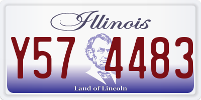 IL license plate Y574483