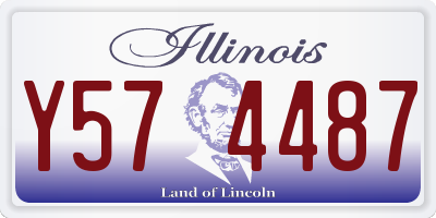 IL license plate Y574487
