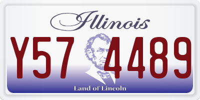 IL license plate Y574489