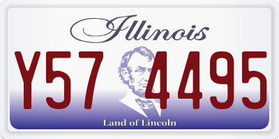 IL license plate Y574495