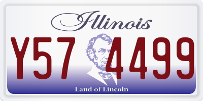 IL license plate Y574499