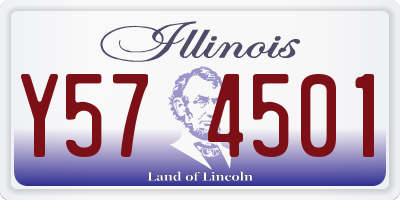 IL license plate Y574501