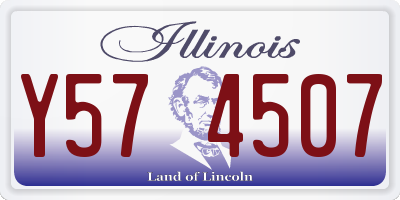 IL license plate Y574507