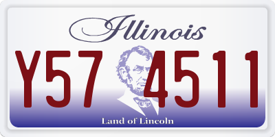 IL license plate Y574511