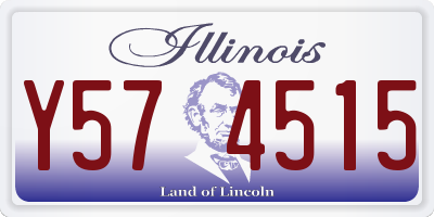 IL license plate Y574515