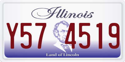 IL license plate Y574519