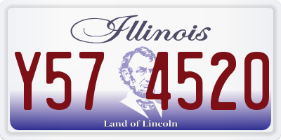 IL license plate Y574520