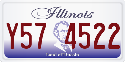 IL license plate Y574522