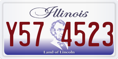IL license plate Y574523