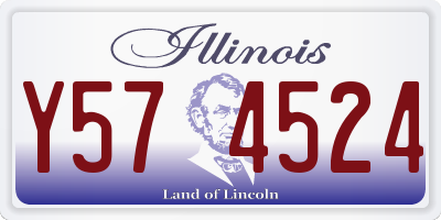 IL license plate Y574524