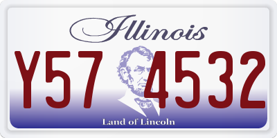 IL license plate Y574532
