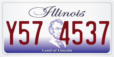 IL license plate Y574537