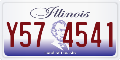 IL license plate Y574541