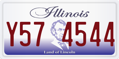IL license plate Y574544
