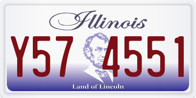 IL license plate Y574551