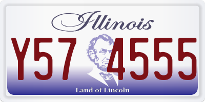 IL license plate Y574555
