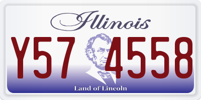 IL license plate Y574558