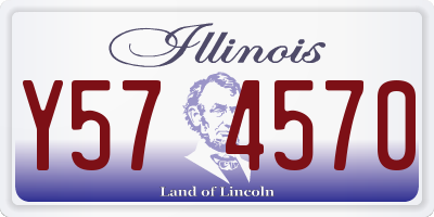 IL license plate Y574570