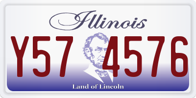 IL license plate Y574576