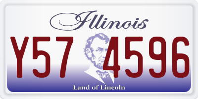 IL license plate Y574596