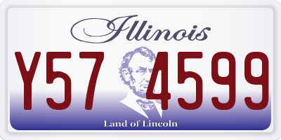 IL license plate Y574599