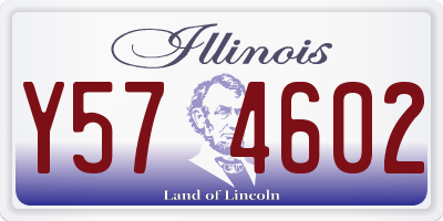IL license plate Y574602