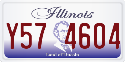 IL license plate Y574604