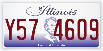 IL license plate Y574609