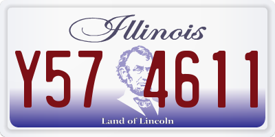 IL license plate Y574611
