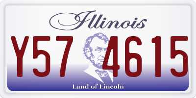 IL license plate Y574615