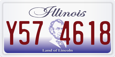 IL license plate Y574618