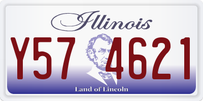 IL license plate Y574621