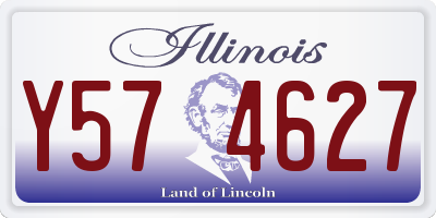 IL license plate Y574627