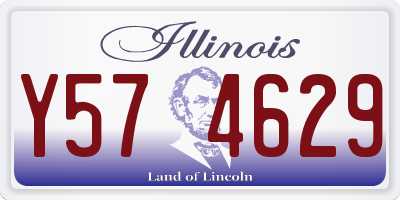 IL license plate Y574629
